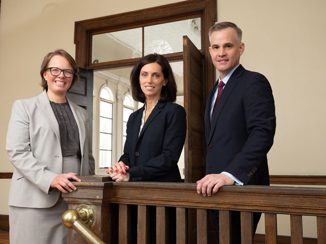 Anna Czarples, Megan Collins, and Michael Donlon, attorneys at Welch, Donlon and Czarples PLLC